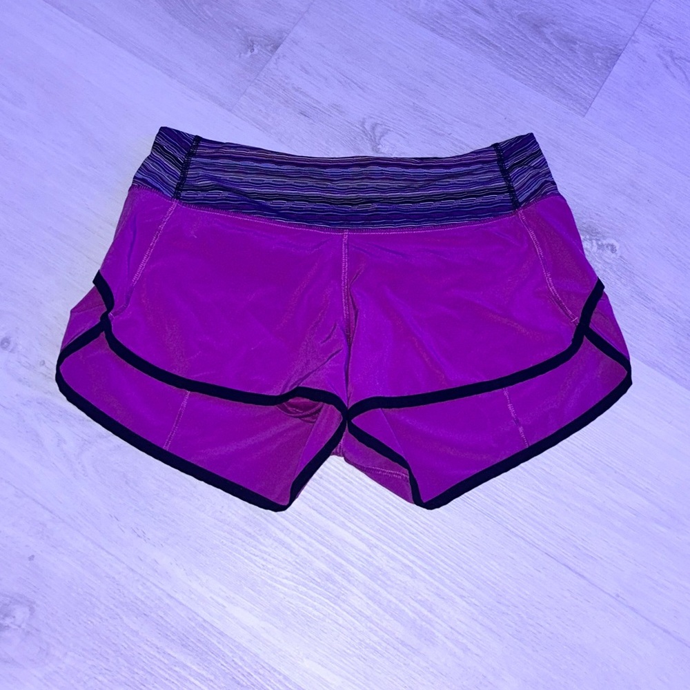 Lululemon Athletica Magenta Athletic Shorts